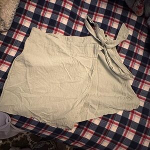 Mint green skirt